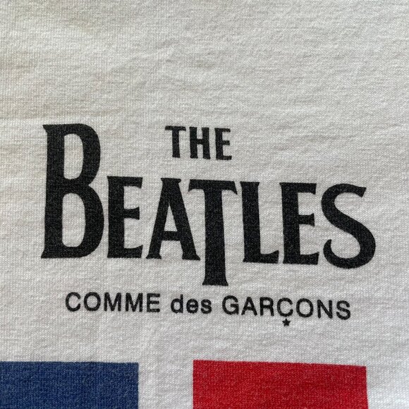 Comme Des Garcons X The Beatles “Union Jack Flag Apple” Tee Size M - Picture 3 of 6